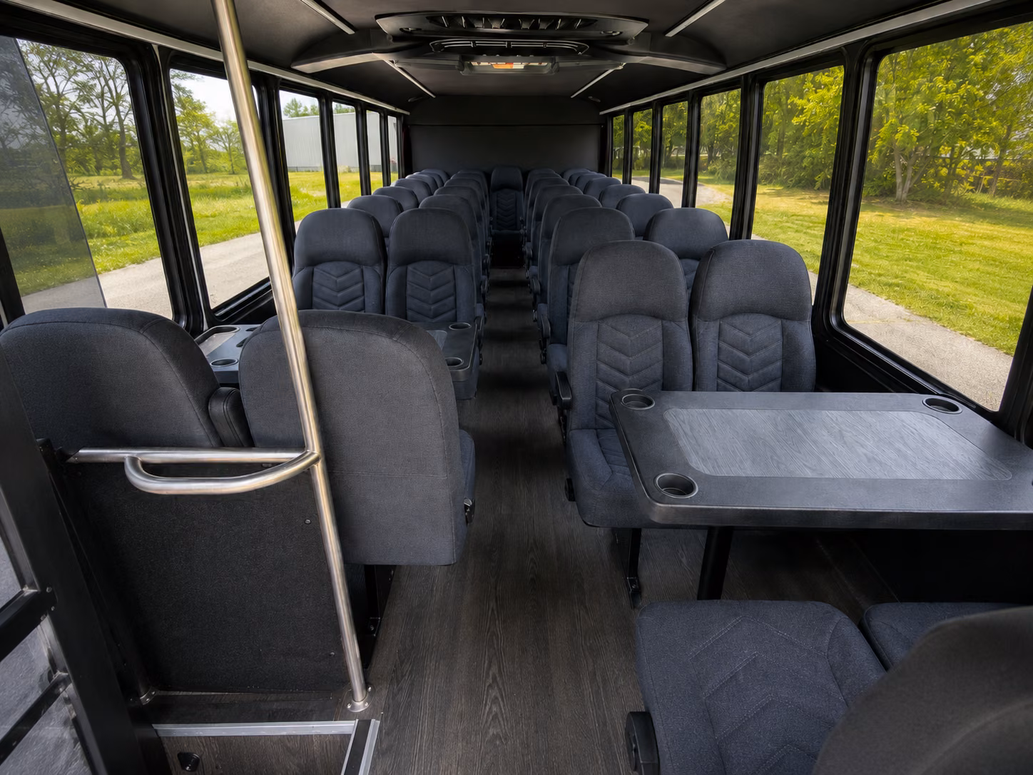 la habra 18 passenger minibus interior
