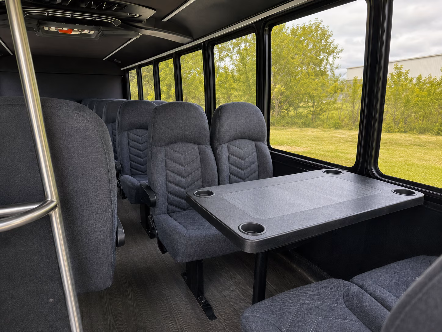 la habra 20 passenger minibus interior