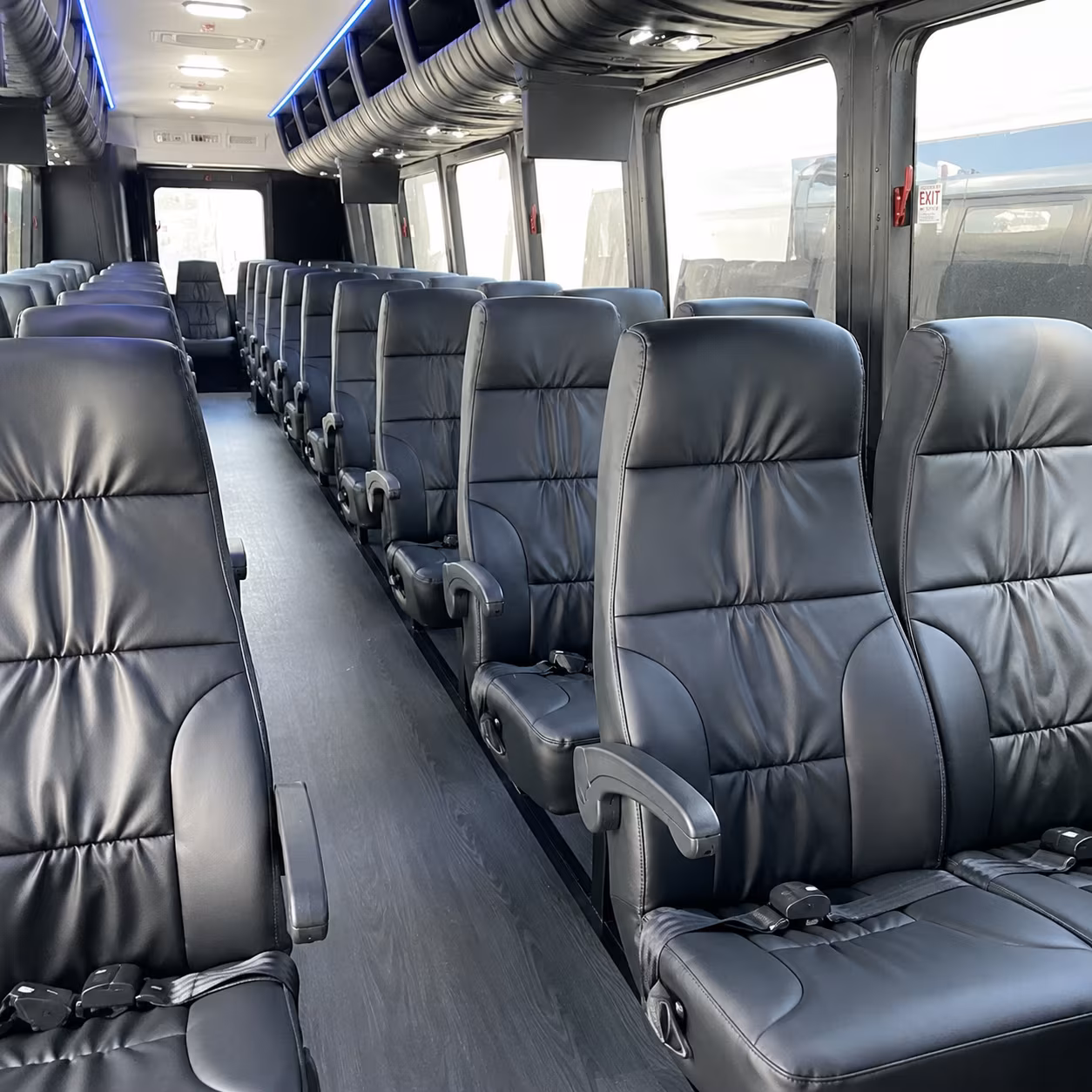 la habra 28 passenger minibus interior