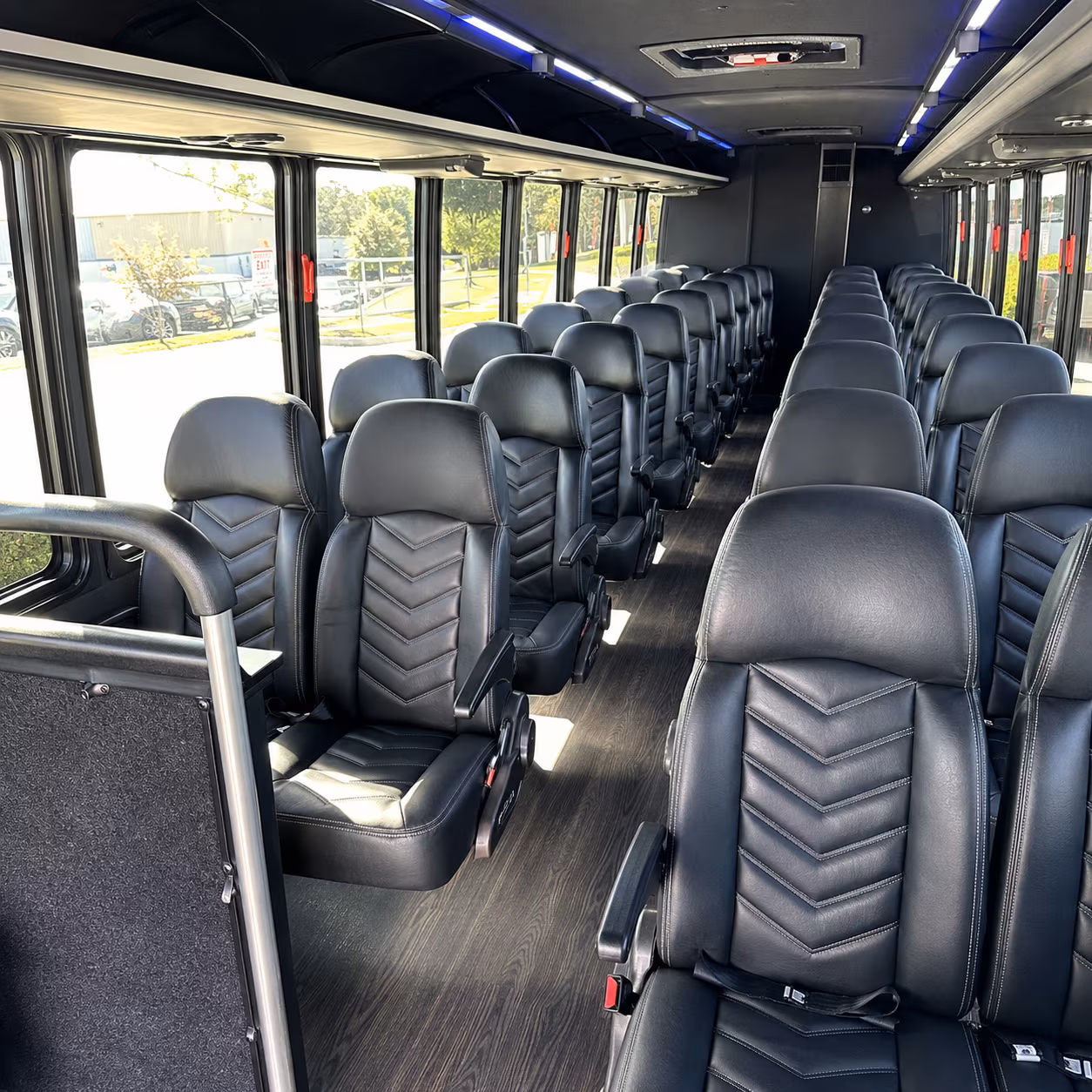 la habra 35 passenger minibus inside