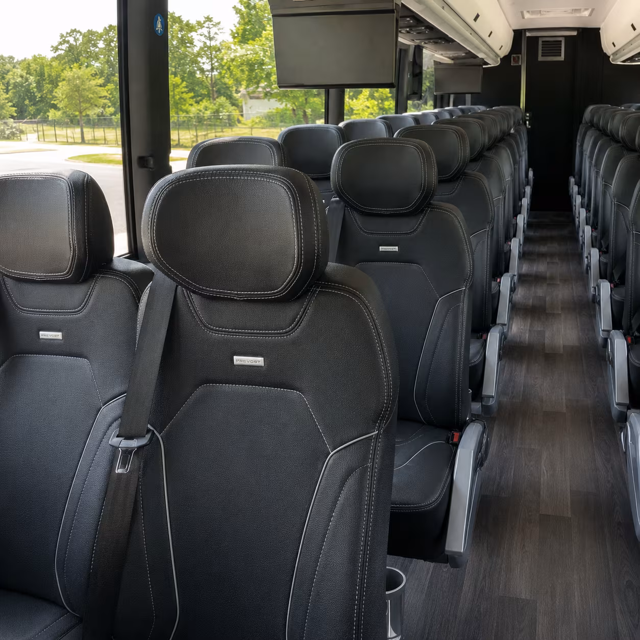 la habra charter bus inside