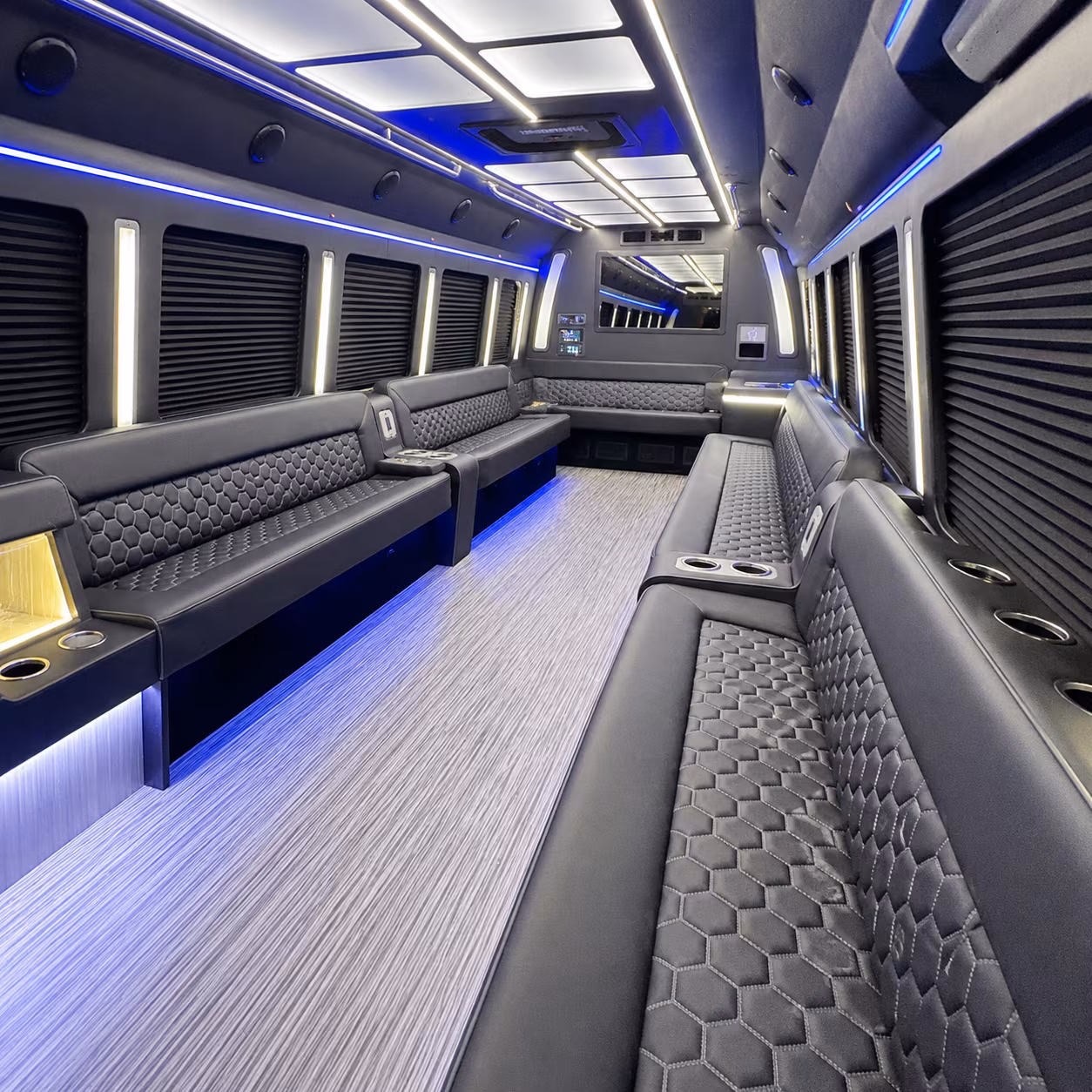 la habra party bus interior