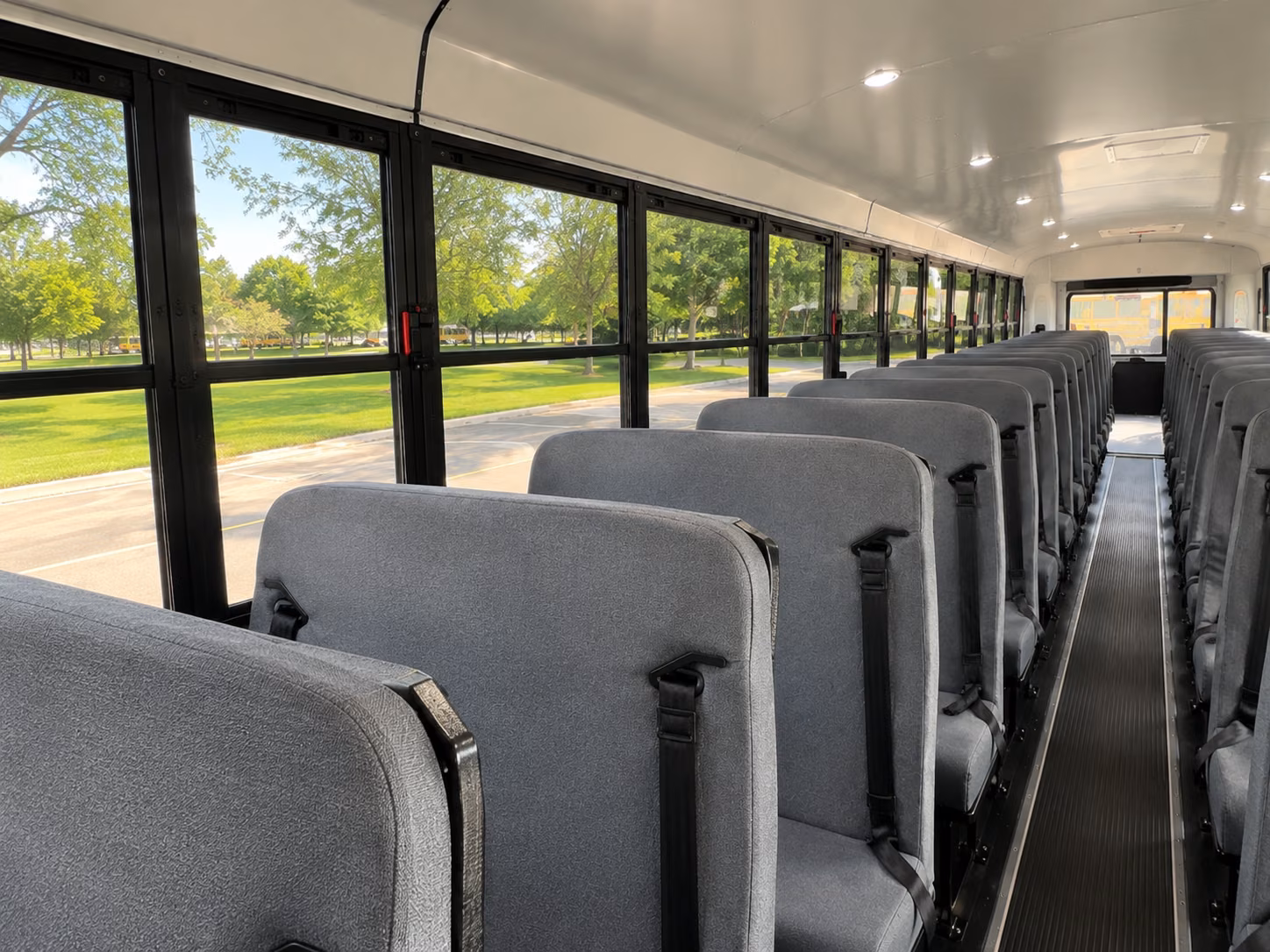 la habra school bus interior