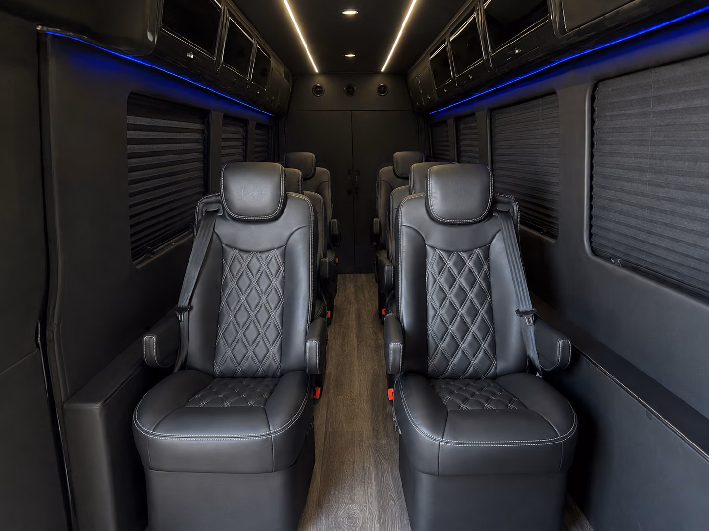 la habra sprinter van with driver inside